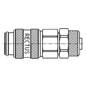 21KFKO06MPN — Quick Coupling, European profile, ND 5 (Series 21) — Straight — 4x6mm