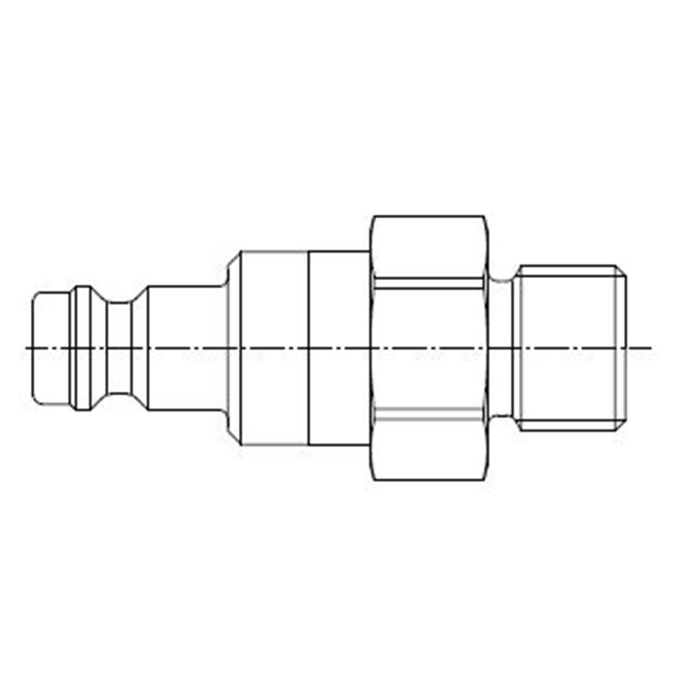 21SBAD10MVN — Quick Coupling, European profile, ND 5 (Series 21) — Straight — 10x1mm