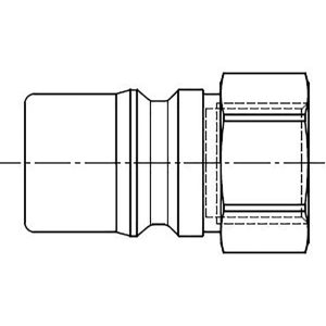 73SFIW17EXX — Quick Coupling, ISO 7241-B profile, ND 4.3-20 (Series 71 to 76) — G3/8
