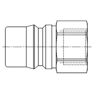 74SFIW21MXX — Quick Coupling, ISO 7241-B profile, ND 4.3-20 (Series 71 to 76) — G1/2
