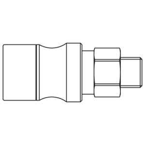 204KLAW10EEX — Quick couplings, Parker Profile, DN4 (Series 204) — G1/8