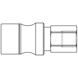 204KLIW10MVN — Quick couplings, Parker Profile, DN4 (Series 204) — G1/8