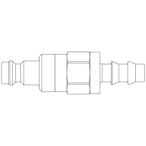 21SBTP06MPN — Quick Coupling, European profile, ND 5 (Series 21) — Straight — 6mm