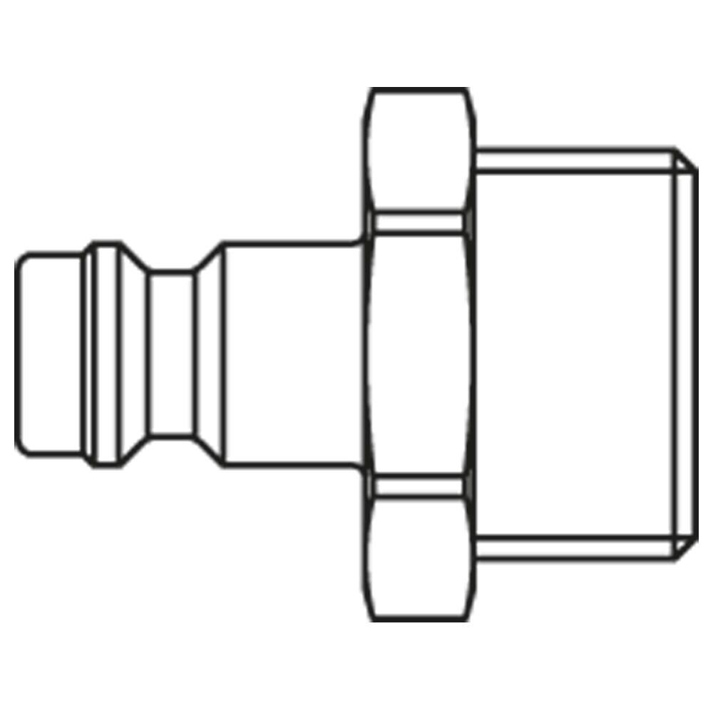 21SFAM12RXX — Quick Coupling, European profile, ND 5 (Series 21) — Straight — 12x1.5mm