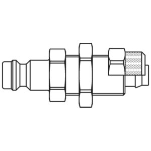 21SFKS06EXX — Quick Coupling, European profile, ND 5 (Series 21) — Straight — 4x6mm