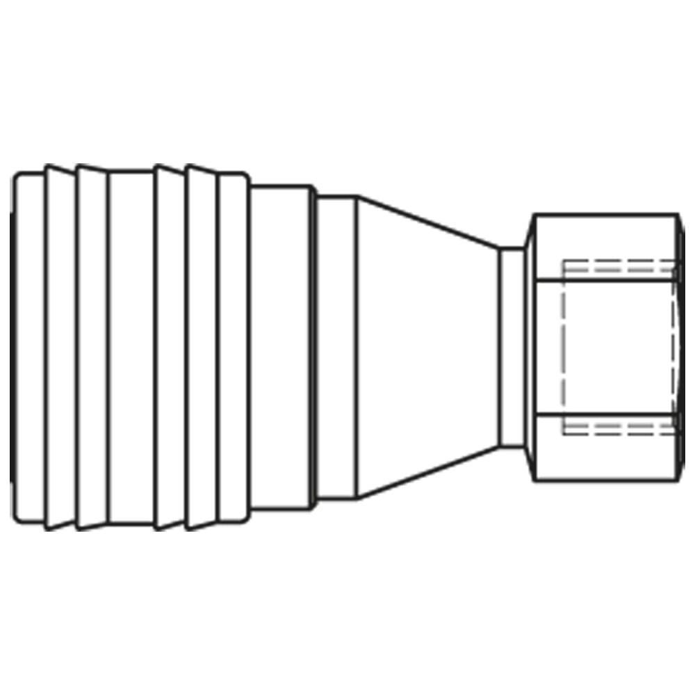 73KBIW17DVX — Quick Coupling made of Thermoplastic with ISO 7241-1 Series B Profile, Series 70