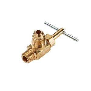 NV101F-6-4 — Brass Needle Valve, Low Pressure - NV Series — 3/8" OD x 1/4"
