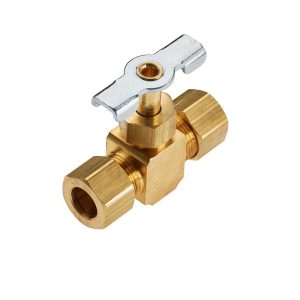NV105C-4 — Brass Needle Valve, Low Pressure - NV Series — 1/4" OD