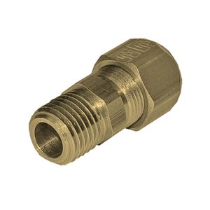 FBMB12-1/2 — Brass Compression Fittings — 12mm, NPT1/2, NPT