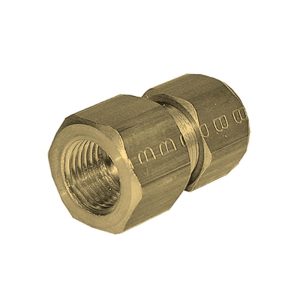 GBMB10-1/4 — Brass Compression Fittings — 10mm, NPT1/4, NPT
