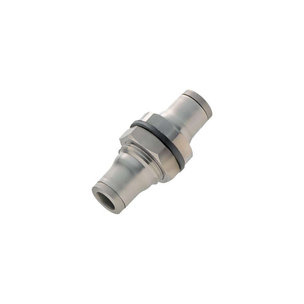 3816 60 00 — Equal Bulkhead Connector Inch — Straight — 3/8"