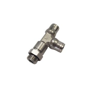 3693 08 10 — Stud Run Tee, Male and Thread — Run Tee — 8mm, G1/8