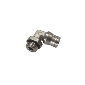 3669 06 60 — LF 3600 Chemical Nickel-Plated Brass Push-In Fittings — Elbow 90° — 6mm, M10x1