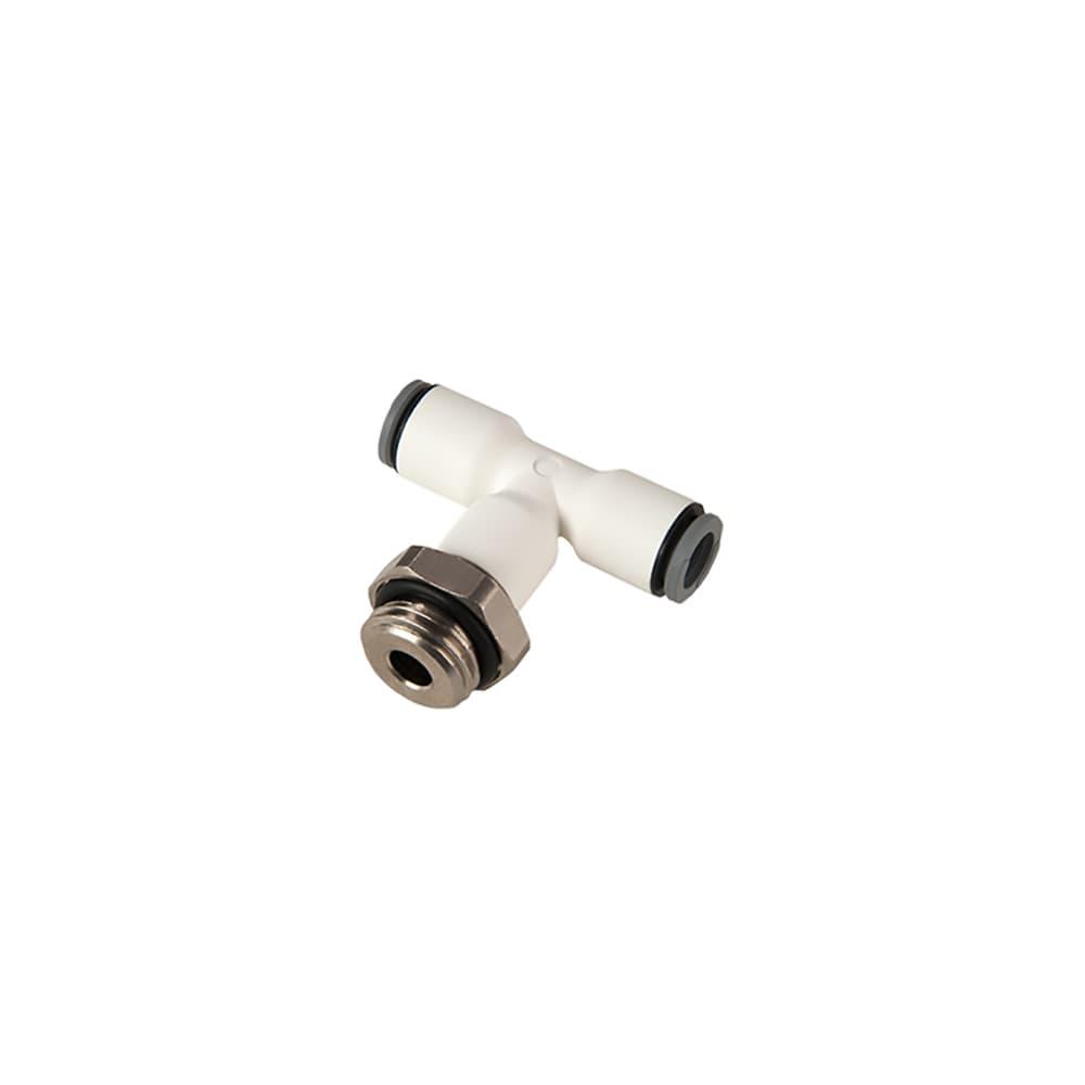 6958 04 10 — LIQUIfit® Push-In Fittings with Metal Adaptors — Tee — 4mm, G1/8