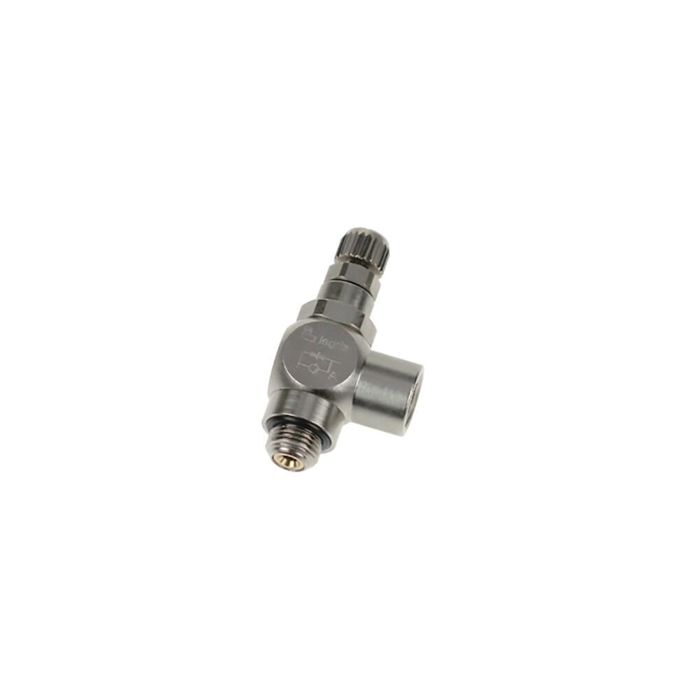 7190 19 19 — Pneumatic Flow Control Regulators in Polymer or Nickel-Plated Brass — Elbow 90° — 19mm, 19mm