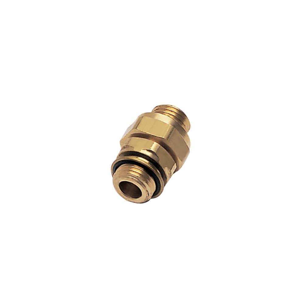 0151 13 13 39 — Brass Accessories for Compression Fittings — Straight male orientable adaptor with bi-material seal male — 13mm, G1/4
