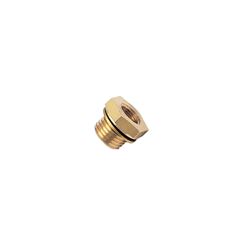 0168 17 13 39 — Brass Accessories for Compression Fittings — Reducer with bi-material seal male female — G3/8 G1/4