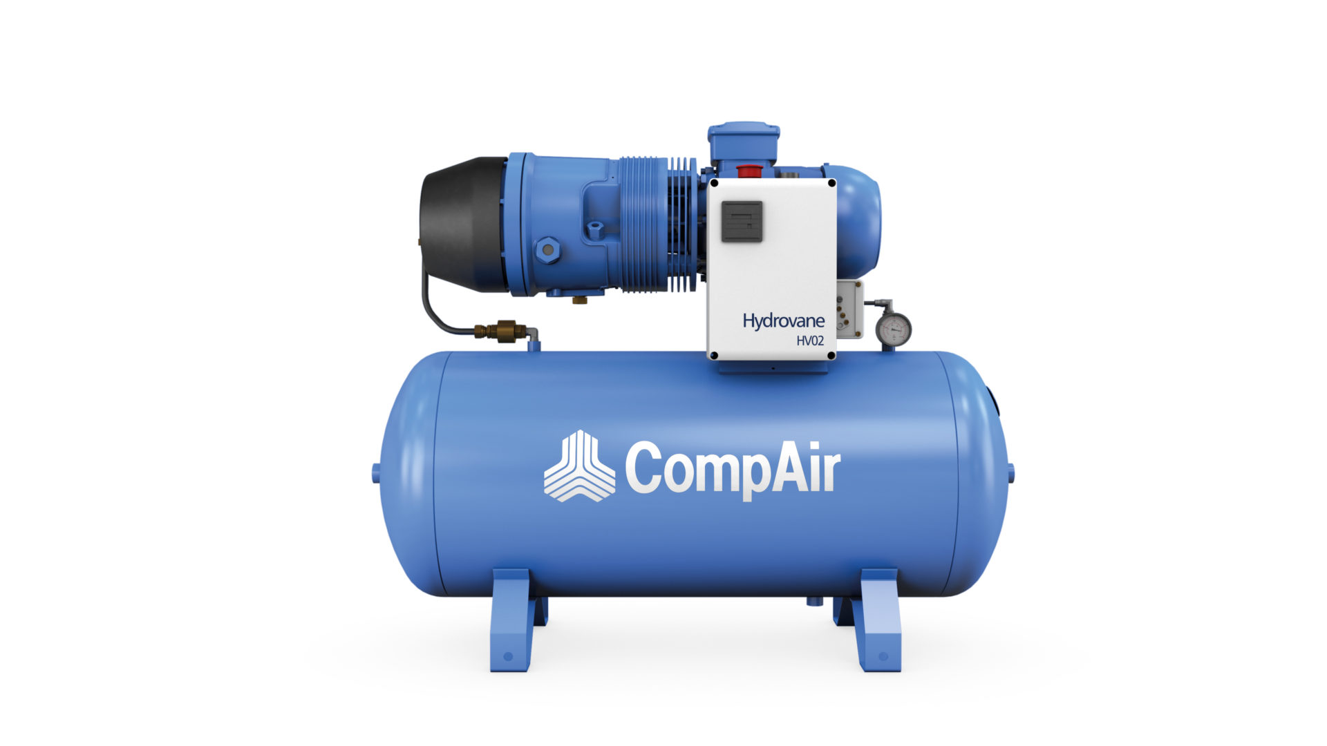 Hydrovane HV02 Receiver Mounted 2.2kW 3ph Three Phase Fixed Speed Rotary Vane Compressor