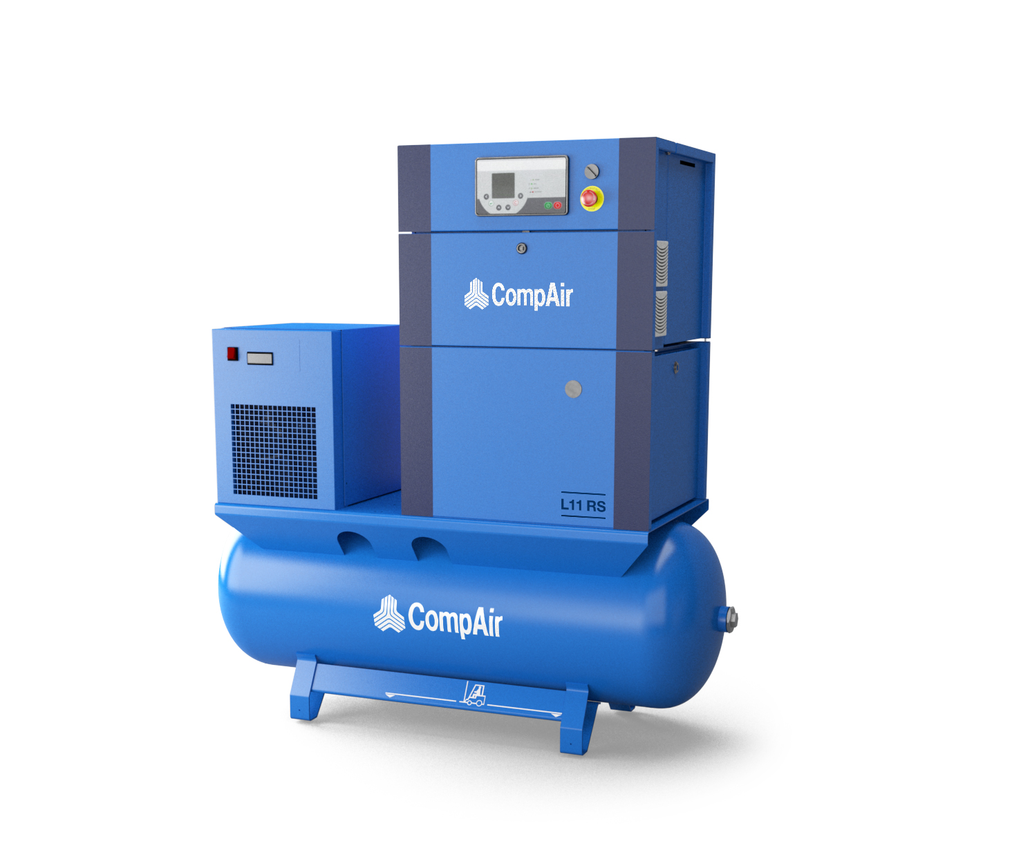 CompAir L11FS – 08 – 270L Airstation – Fixed Speed Rotary Screw Compressor – Air Receiver – Dryer