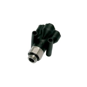 3132 04 10 — Pneumatic Push-In Fittings - LF 3000® — Double Wye — 4mm, G1/8