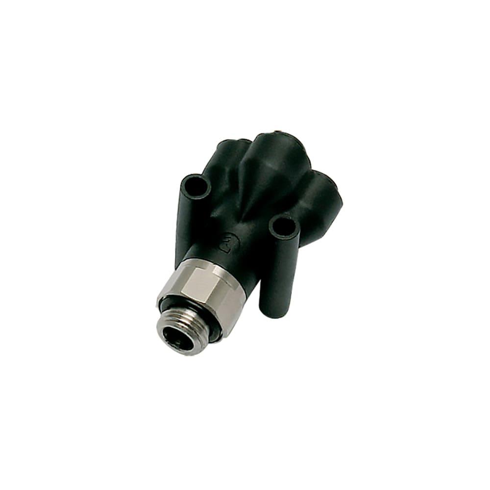 3132 06 10 — Pneumatic Push-In Fittings - LF 3000® — Double Wye — 6mm, G1/8