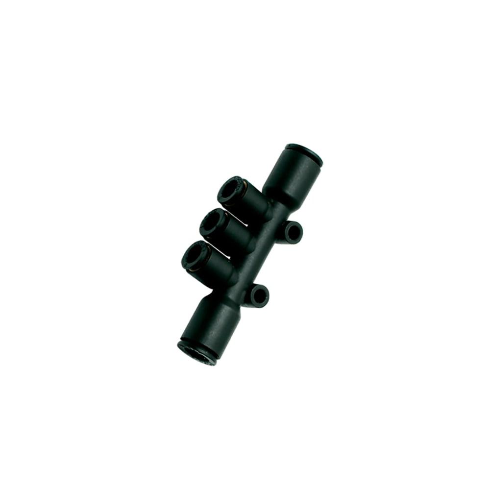 3304 08 06 — Pneumatic Push-In Fittings - LF 3000® — Union Tee — 8mm, 6mm