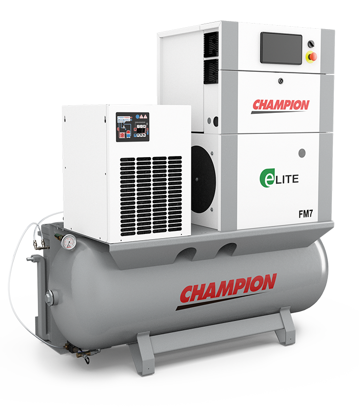 Champion FM 7 compressor on receiver with dryer
